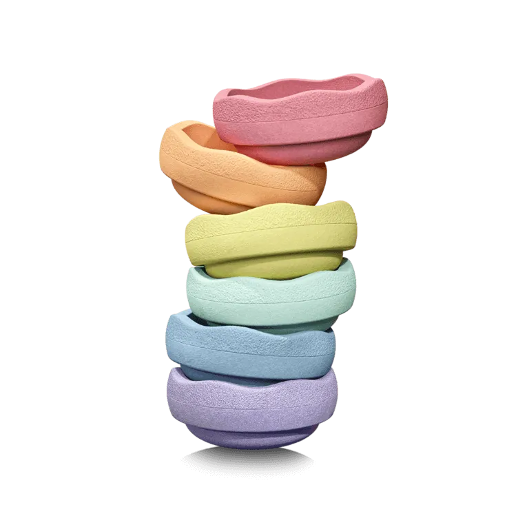 Stapelstein Original Pastel elementi impilabili set 6 pezzi