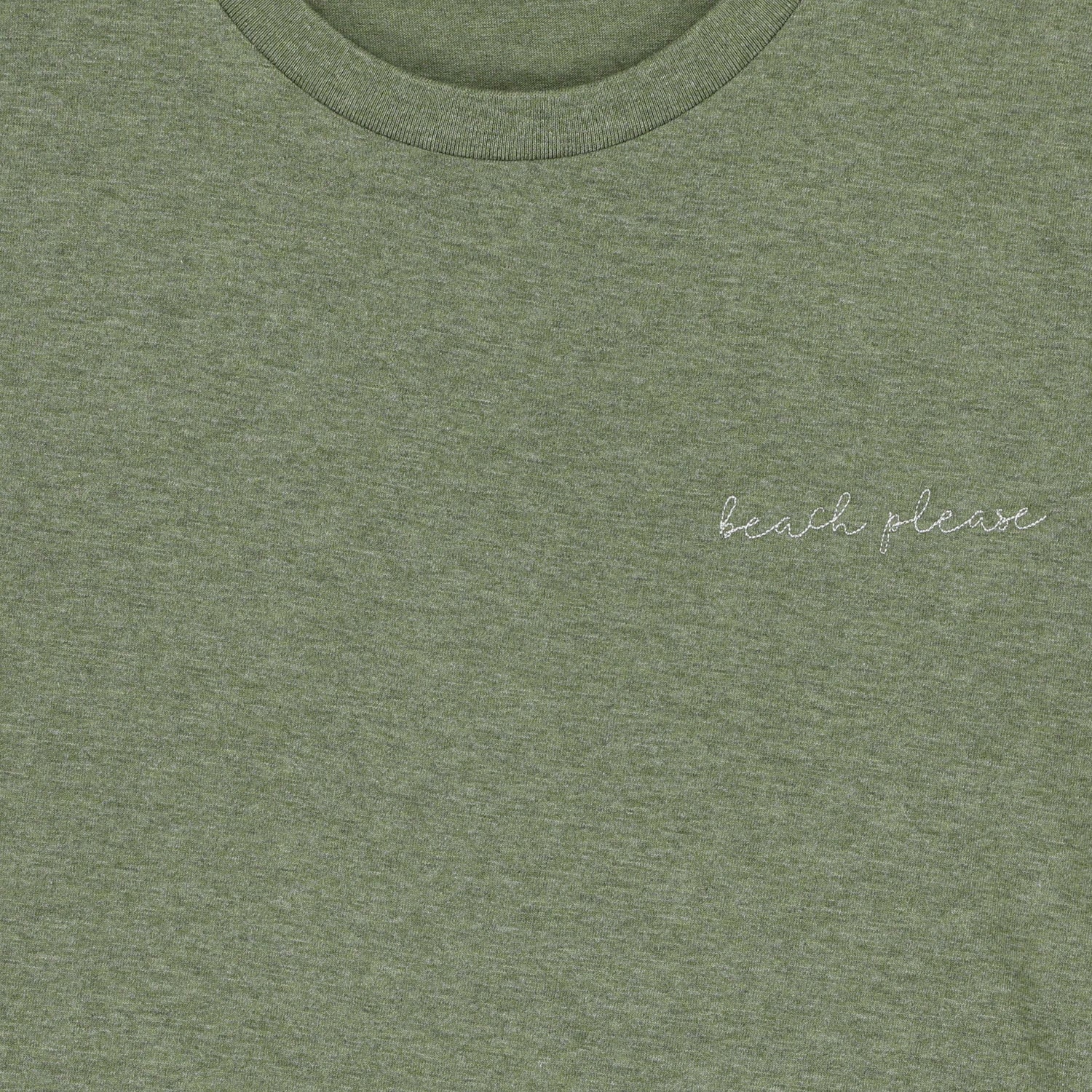 Ella and Rapha Beach Please t-shirt kaki cotone bio