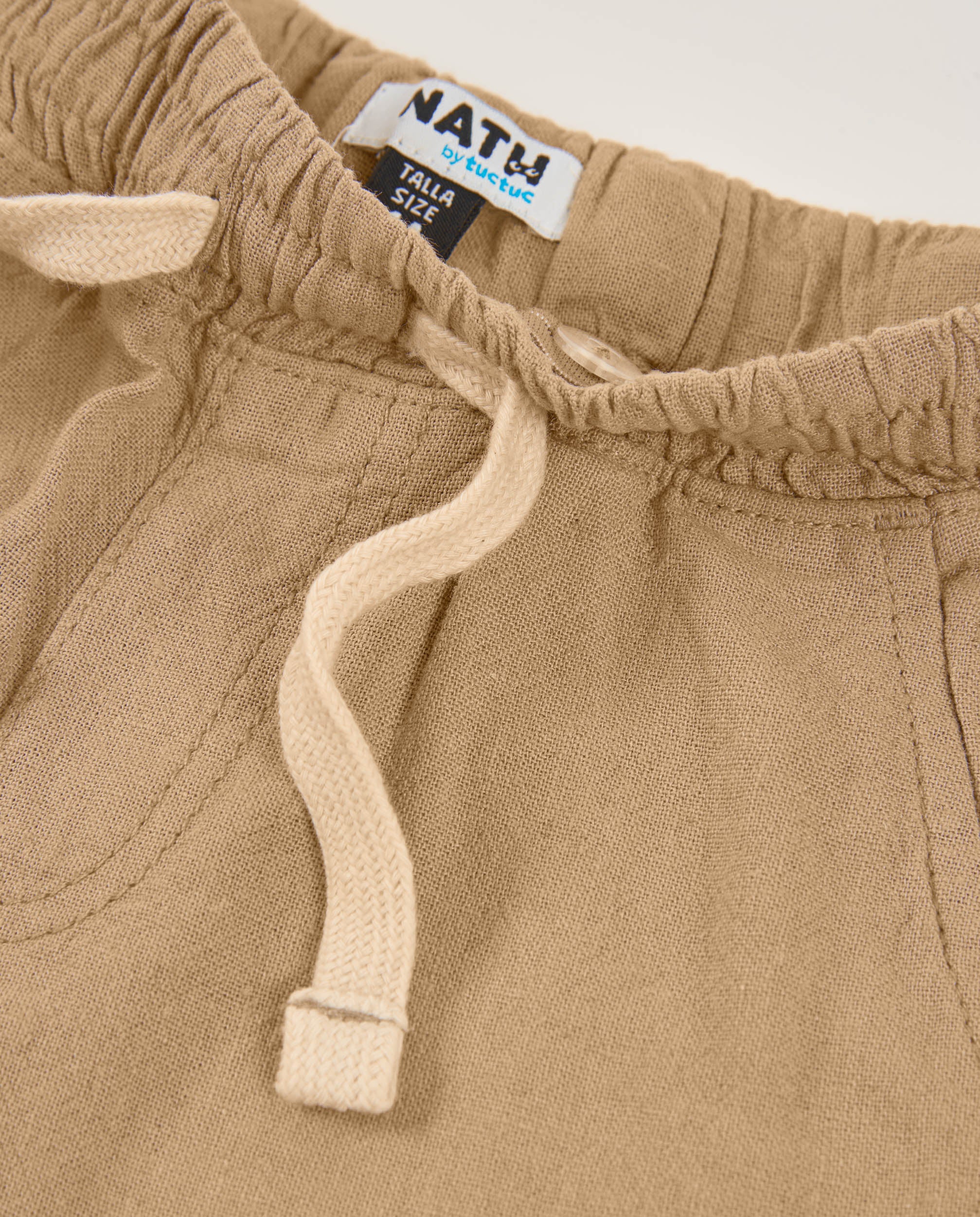 Tuc tuc pantalone bambino beige vita elasticizzata