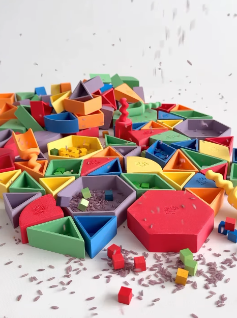 Grennn Forme Arcobaleno formine Rombo 6 pezzi sensoriali