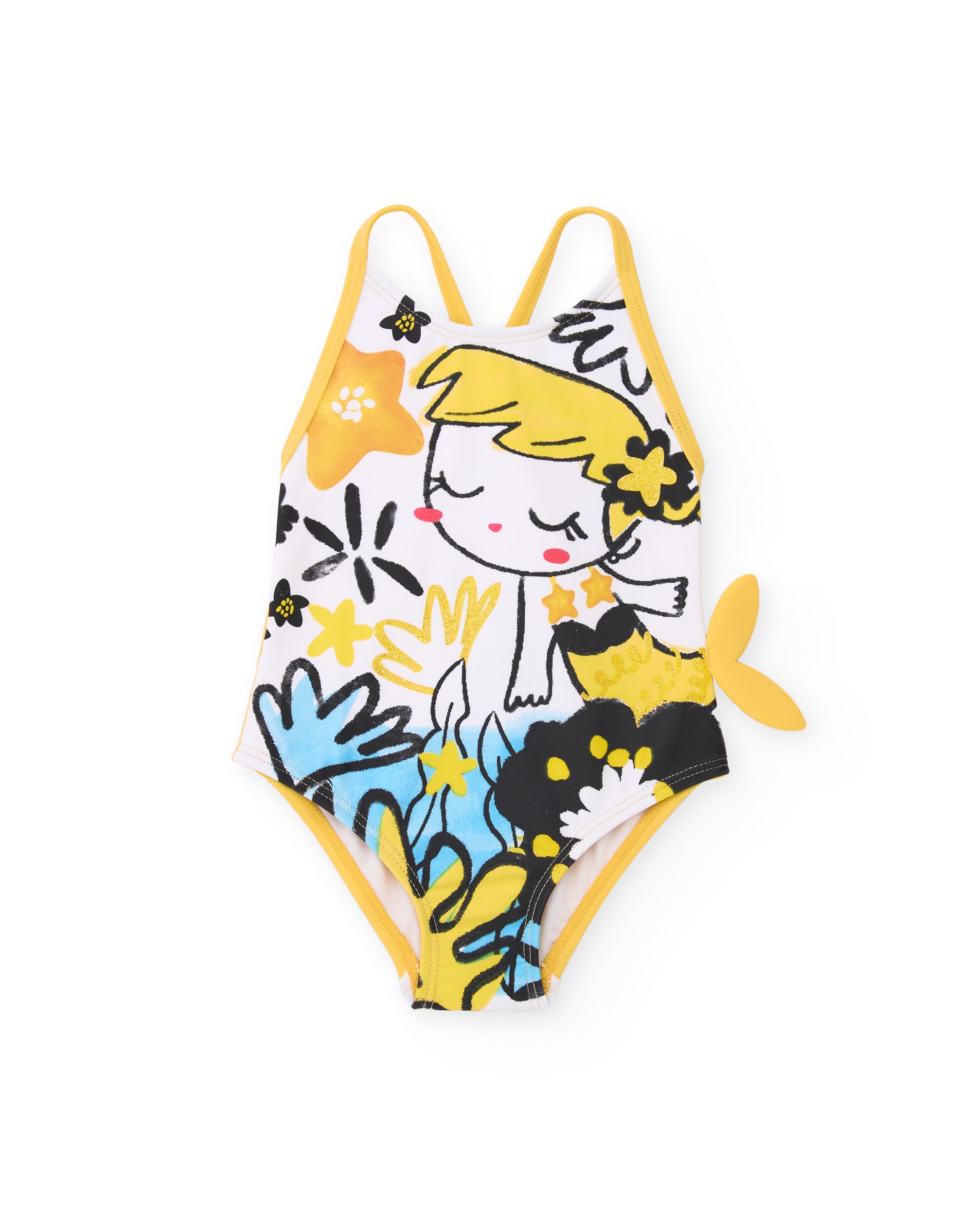 Tuc Tuc costume intero bambina giallo fantasia