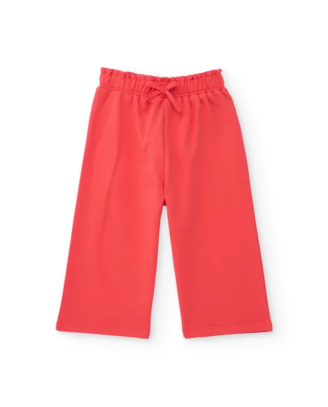 Tuc Tuc pantalone culotte bambina rosso gamba larga