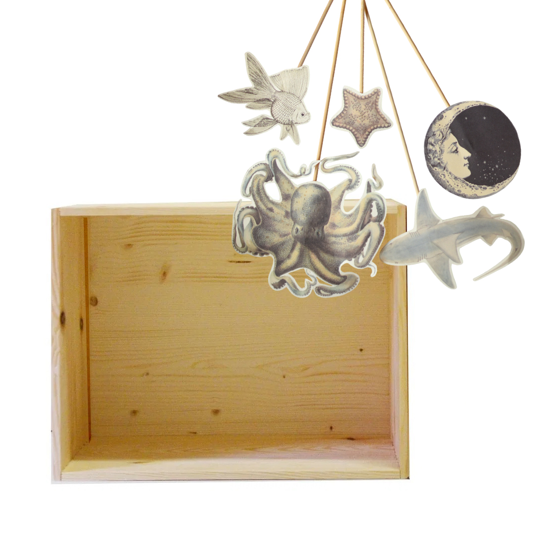 Baboo Scatola Teatrino Legno Naturale in Pino