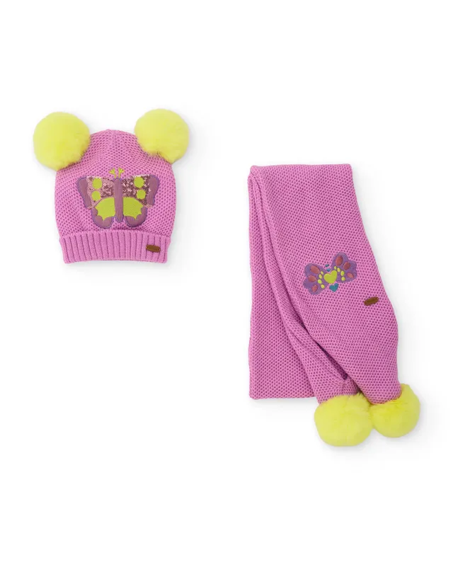 Tuc Tuc Mystic Forest set cappello sciarpa rosa