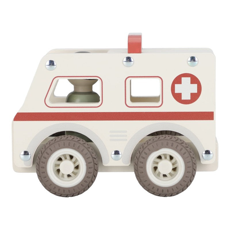 Little Dutch Ambulanza giocattolo legno con infermiera
