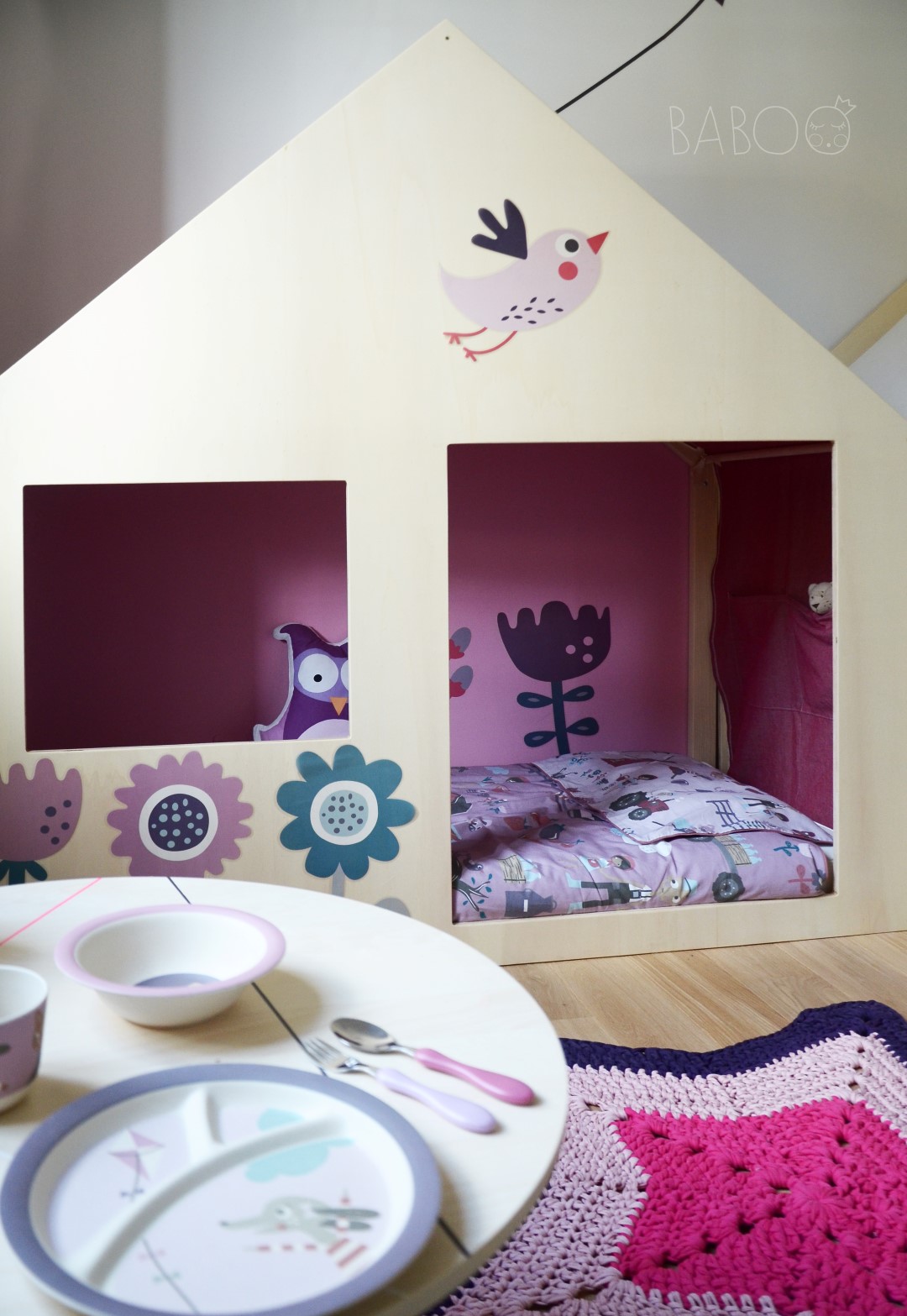Sebra Forest Rose set posate bambini acciaio 3 pezzi