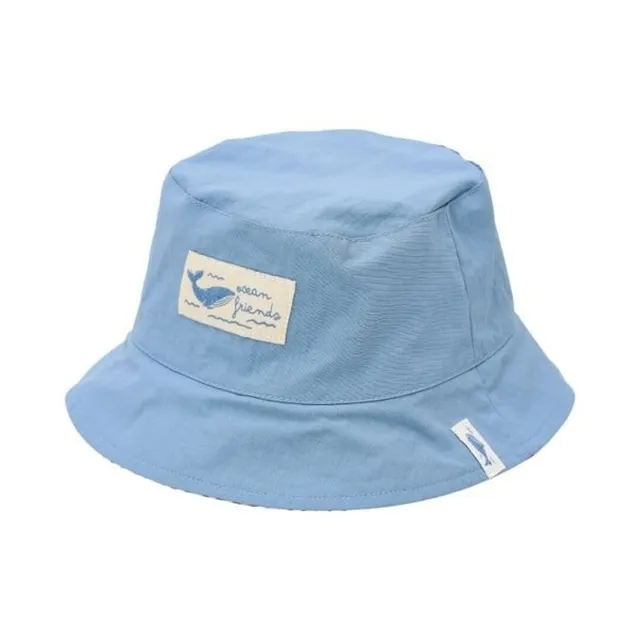 Little Dutch cappello sole bimbo reversibile blu righe 0-1 anno