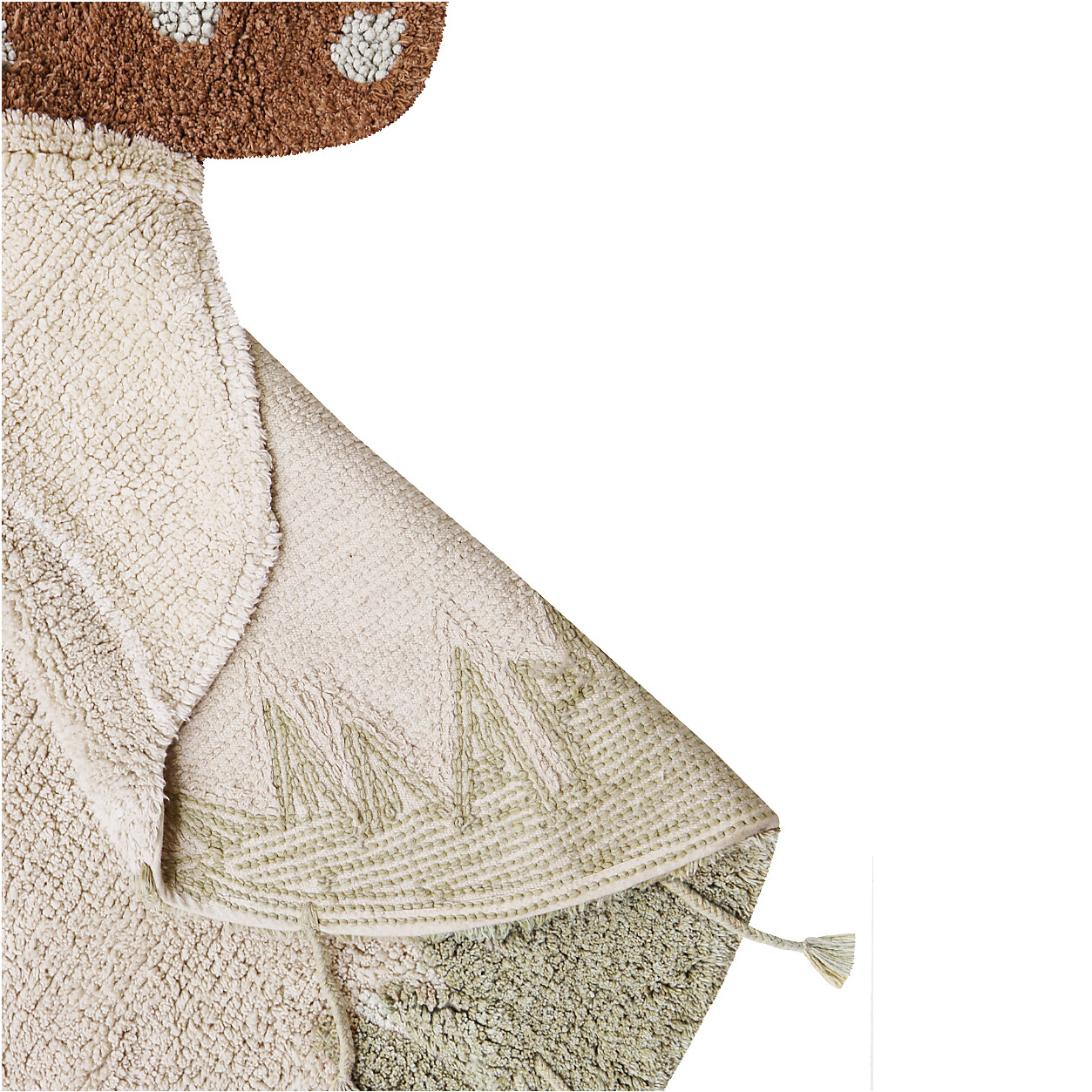 Lorena Canals Boletus tappeto fungo 120x120 cm cotone