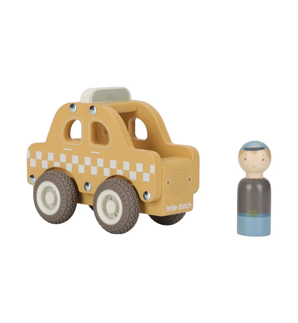 Little Dutch Taxi macchinina legno personaggio FSC