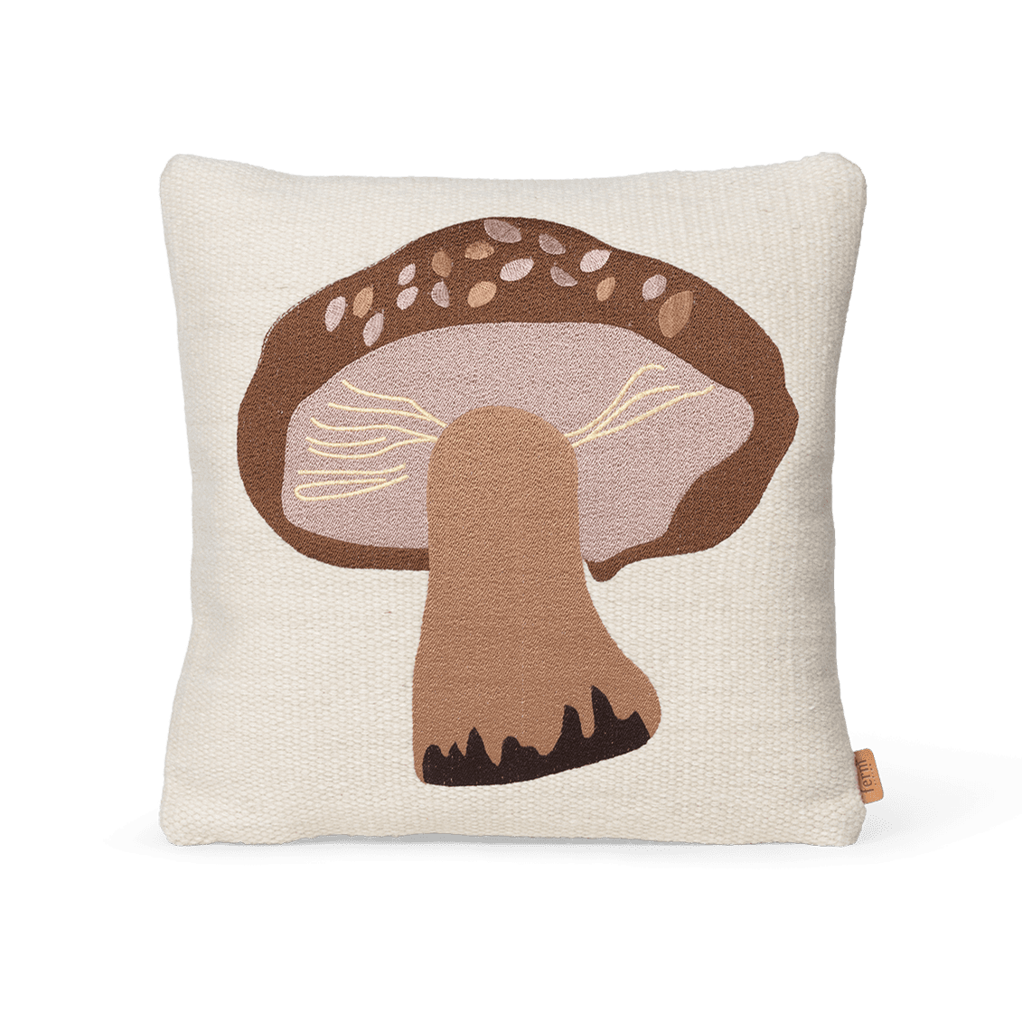 Ferm Living Forest Porcini cuscino ricamato 40x40 cm
