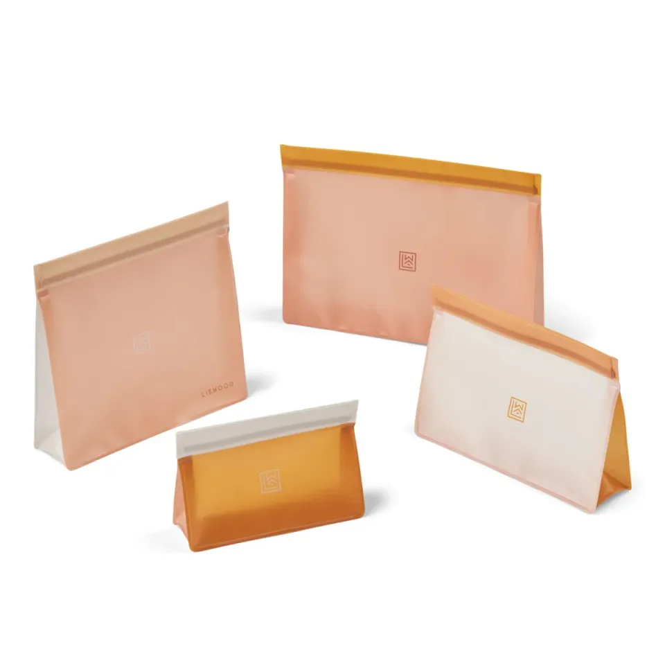Liewood Keith buste alimenti riutilizzabili rosa 4 pezzi