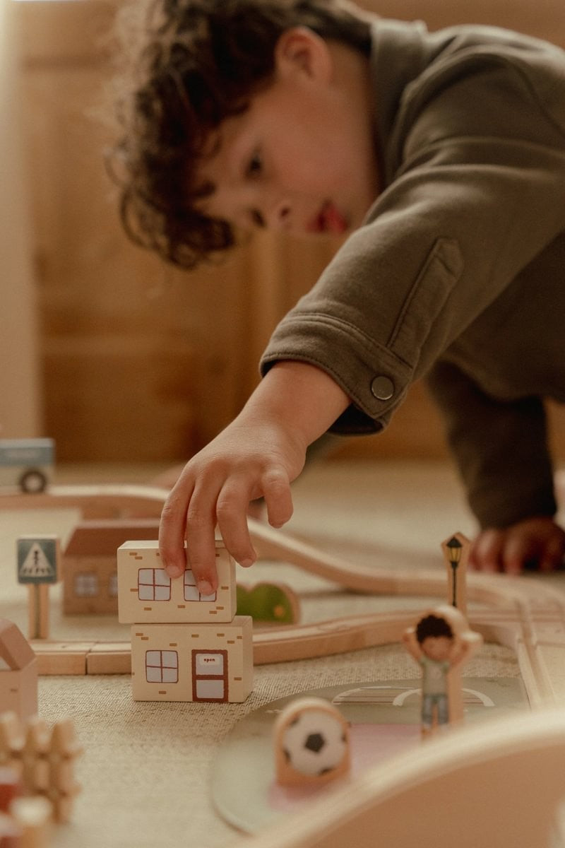 Little Dutch set trenino legno XL con binari e stazione