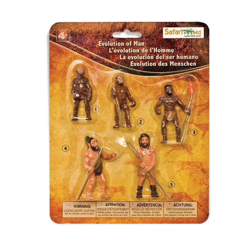 Safari Ltd Evoluzione Uomo set 5 figure preistoria
