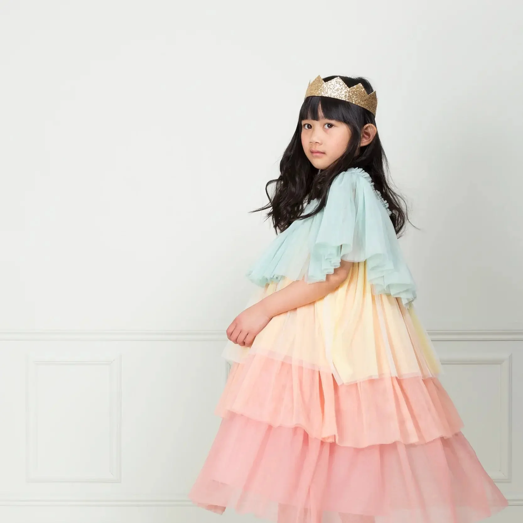 Meri Meri Arcobaleno abito principessa tulle 5-6 anni