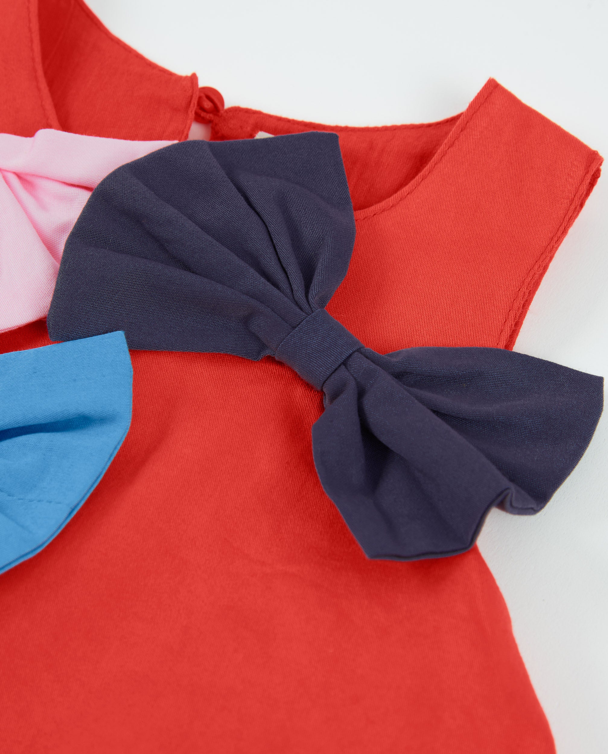 Tuc Tuc vestito bambina rosso con fiocchi
