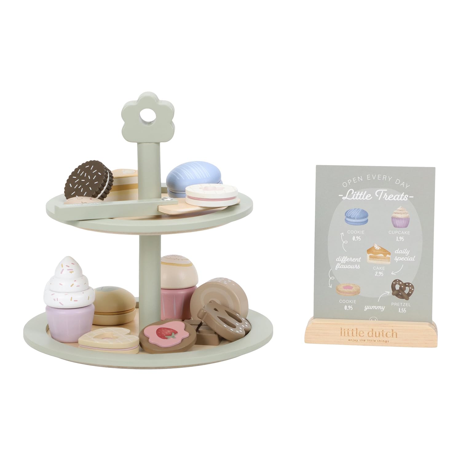 Little Dutch alzatina dolci giocattolo legno 2 piani