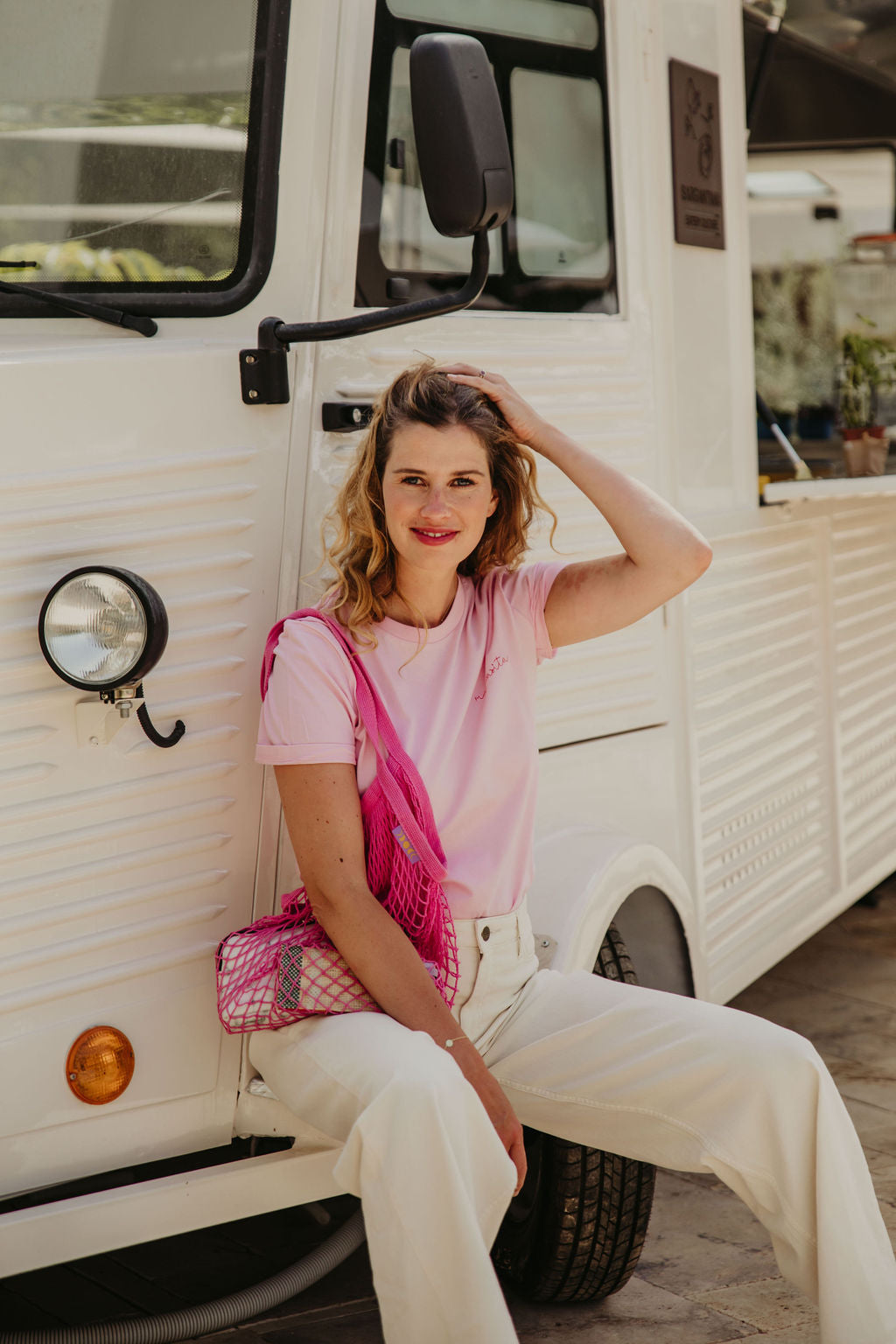 Ella and Rapha MAMASITA t-shirt donna rosa in cotone