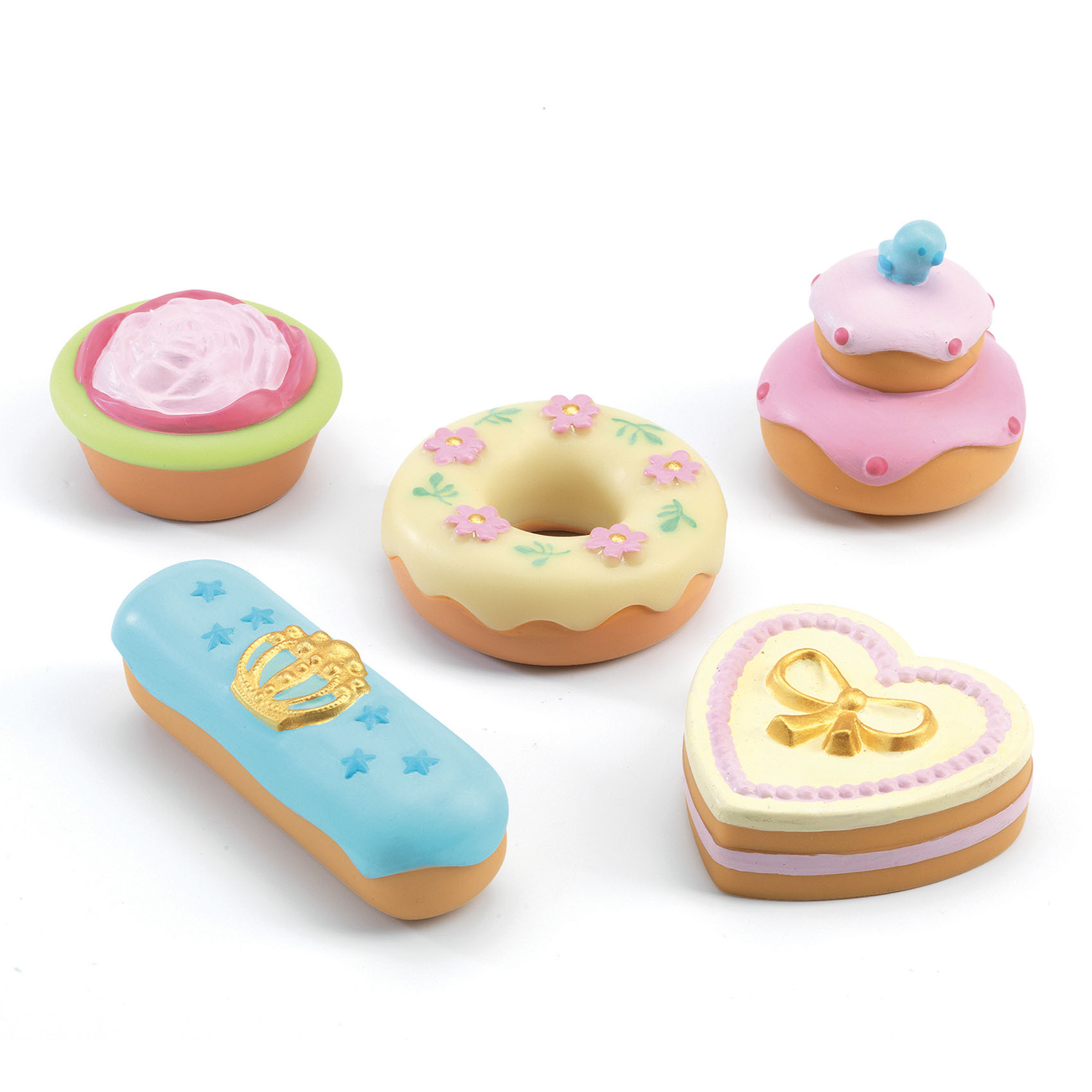 Djeco Pasticcini Principesse set dolcetti legno 6 pezzi