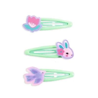 Djeco Eglantine Garden fermagli capelli 3 pezzi