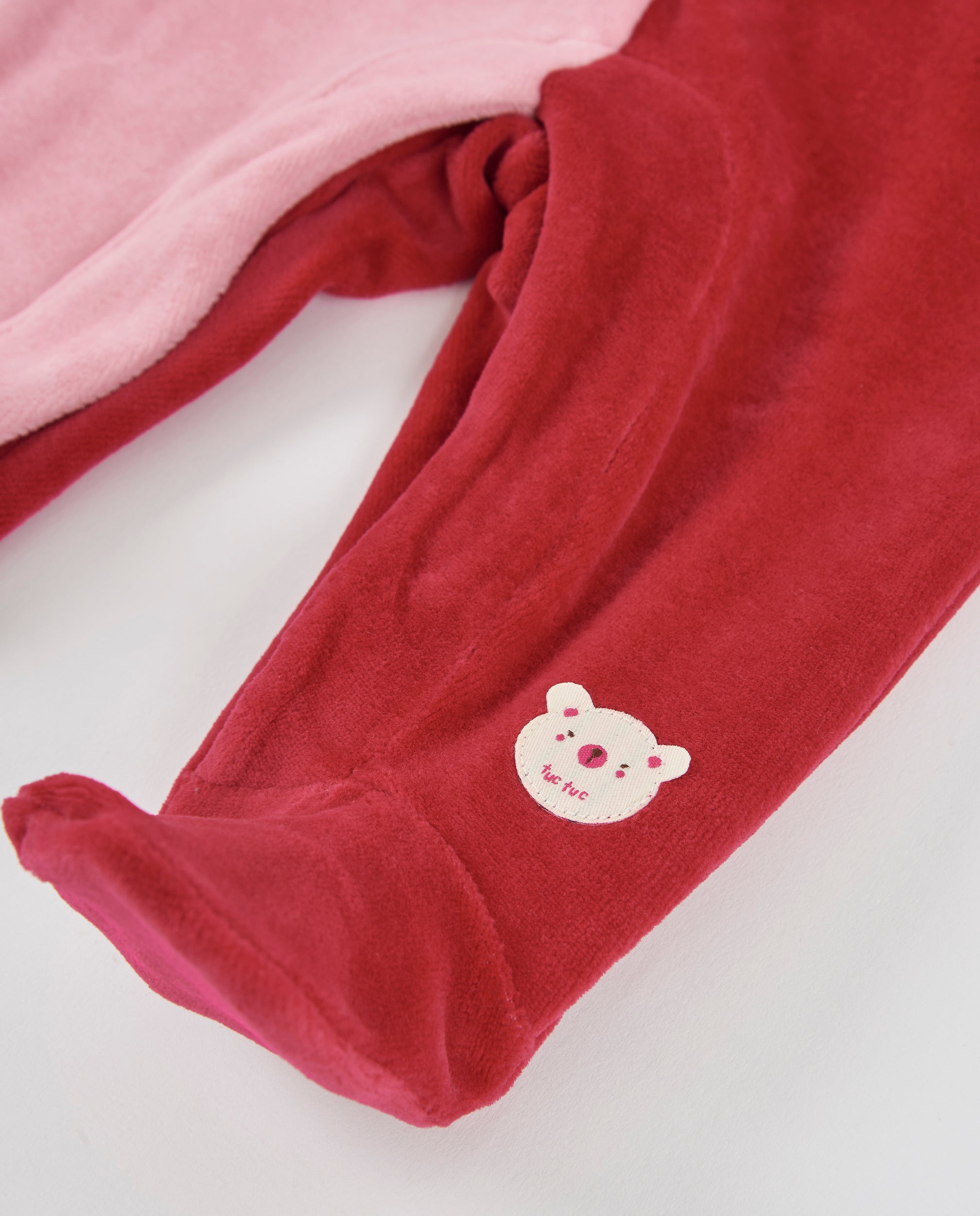 Tuc Tuc Sweet Teddy pagliaccetto bordeaux orso 0-1M