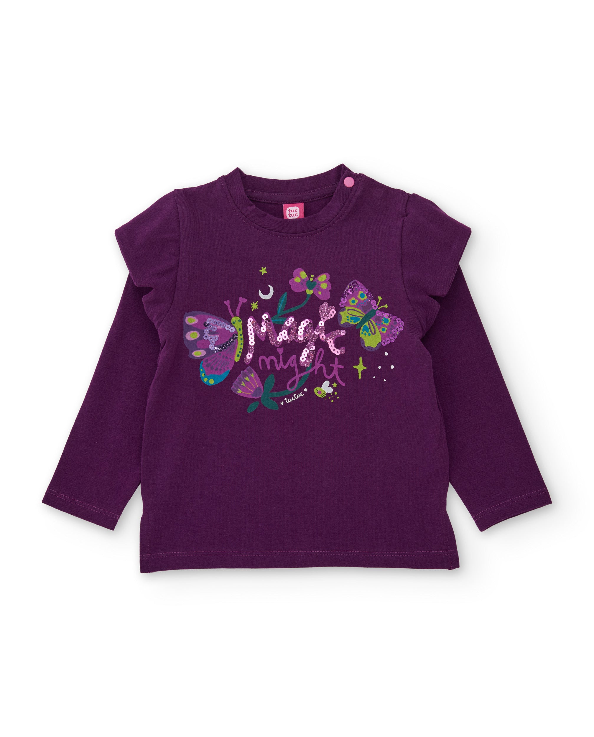 Tuc tuc Mystic Forest maglia bambina viola farfalla