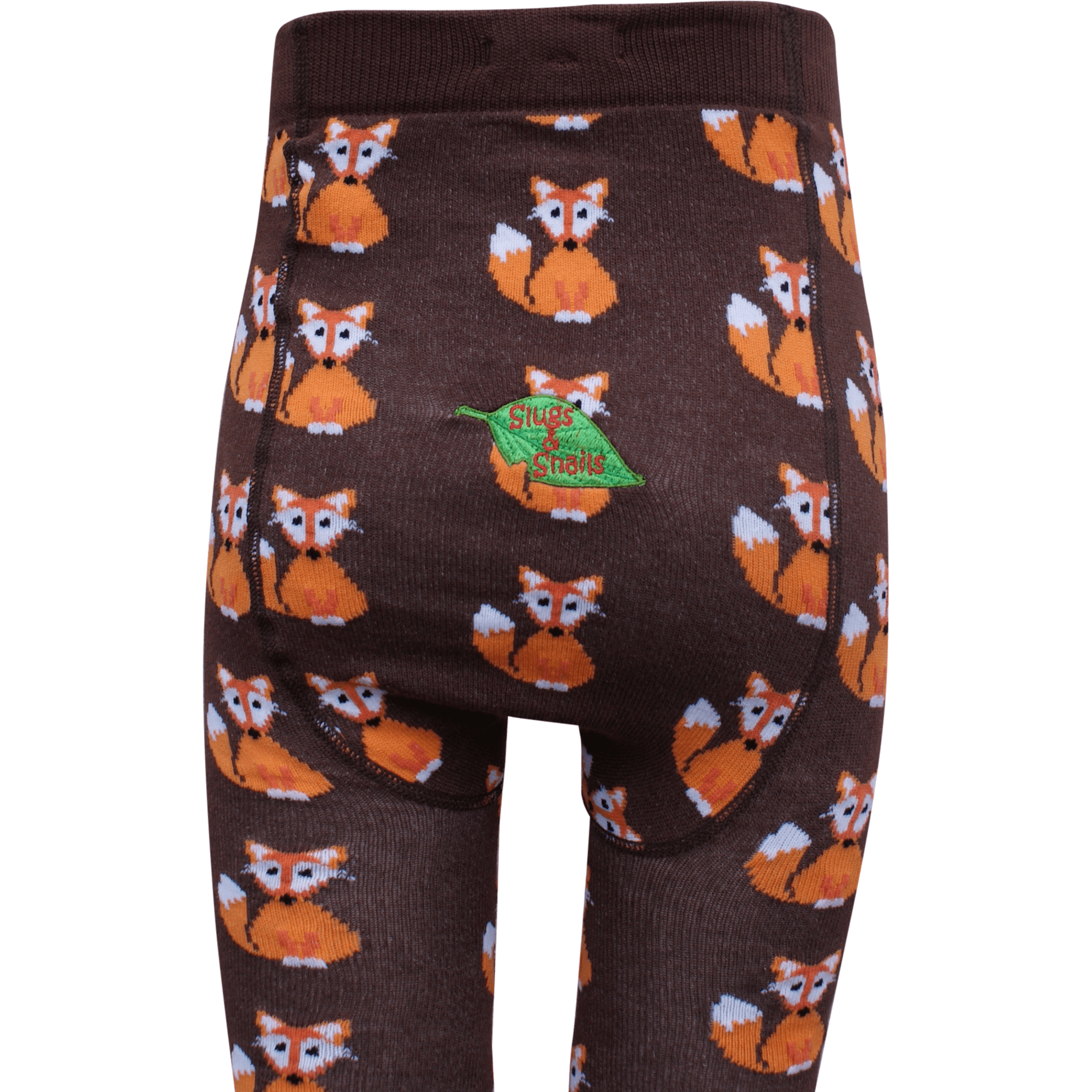 Slugs & Snails Foxy collant bimba marroni volpi cotone bio