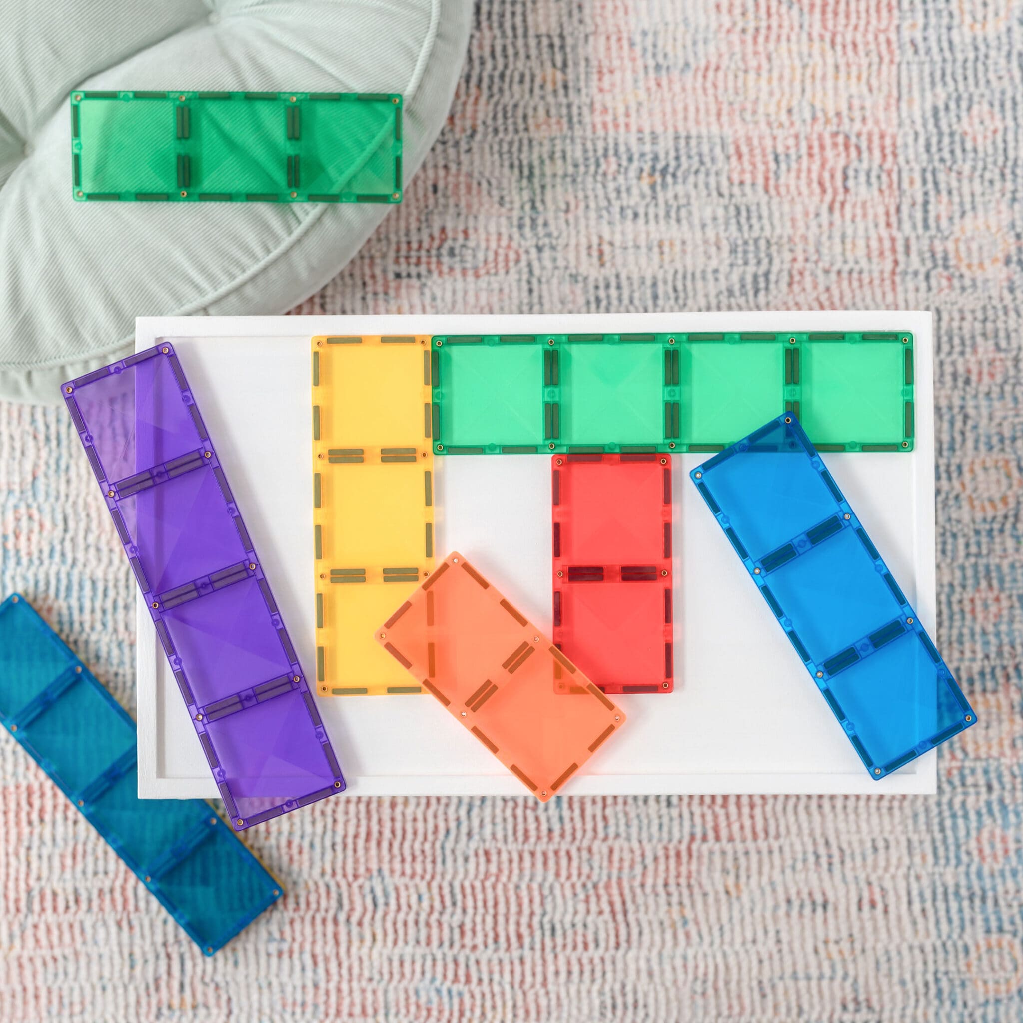 Connetix Rainbow Rectangle Pack Costruzioni Magnetiche 18 Pezzi