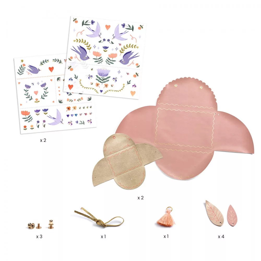 Djeco Do It Yourself Sweet Fashionista kit pochette ecopelle