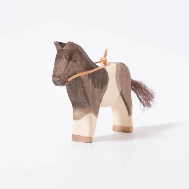 Ostheimer Pony pezzato figura legno 10,5 cm