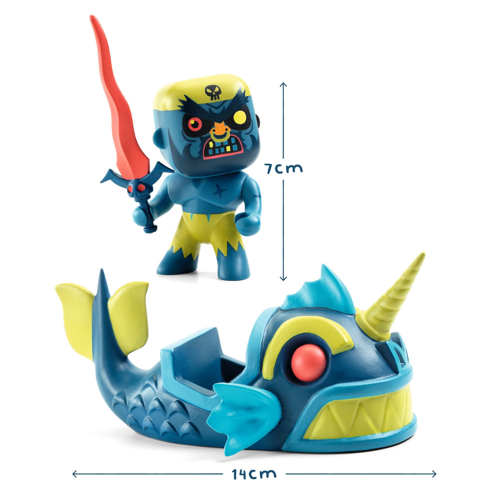 Djeco Arty Toys Terrible Pirata Figura in Vinile