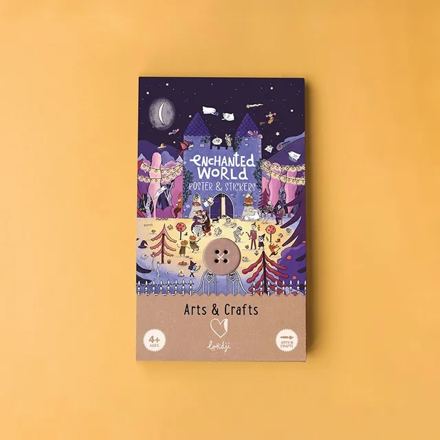 Londji Enchanted Cartella Stickers Castello 152 Adesivi