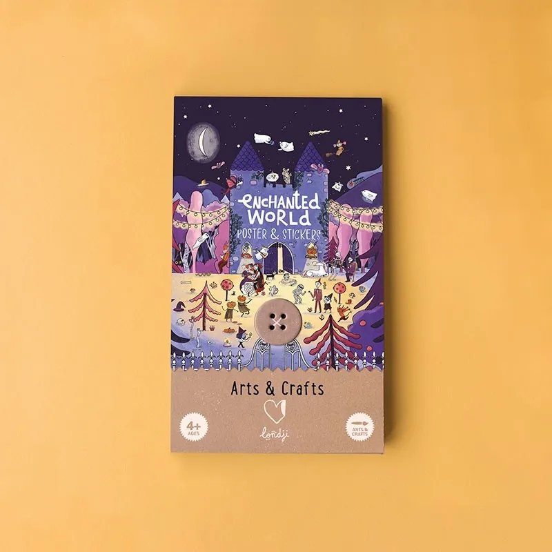 Londji Enchanted Cartella Stickers Castello 152 Adesivi