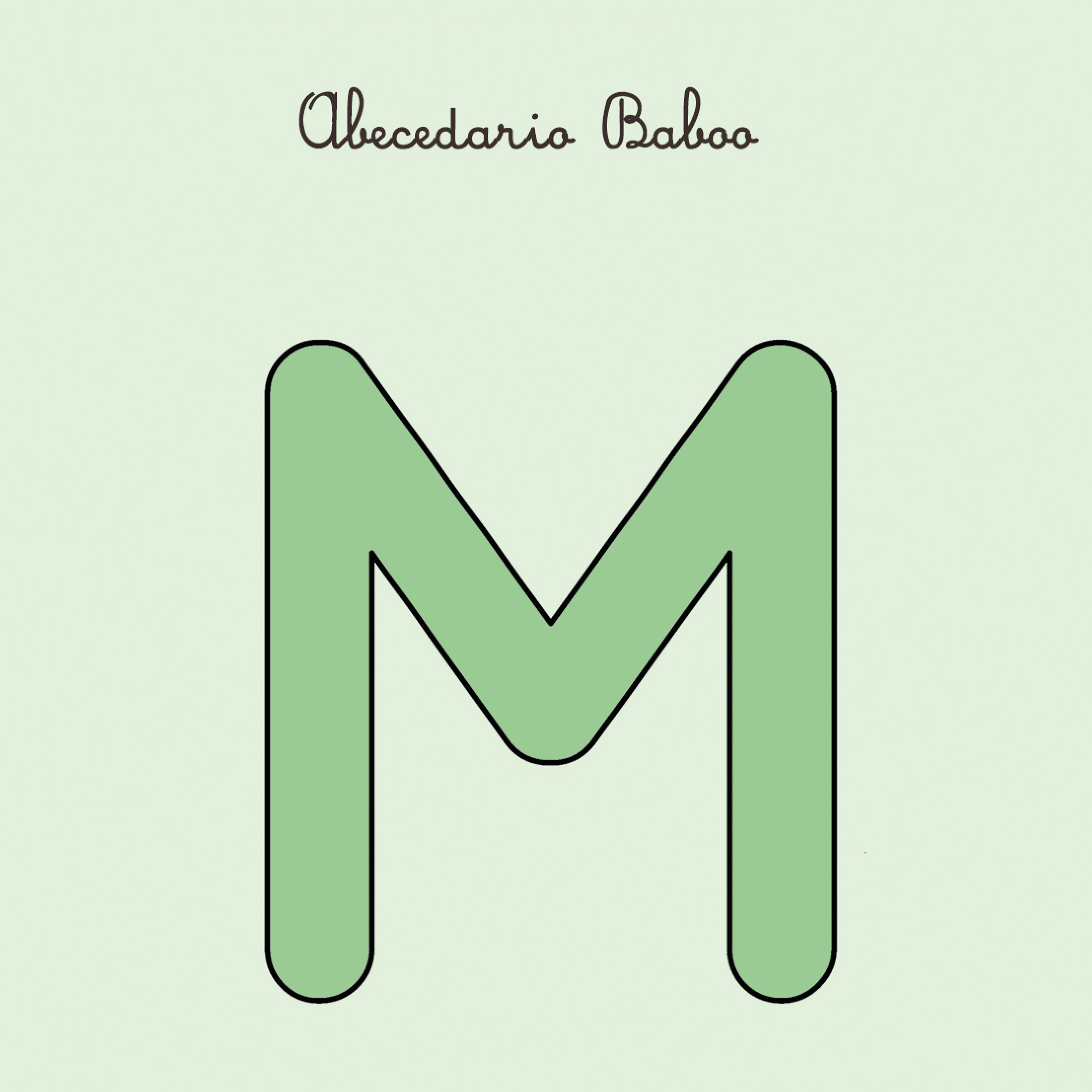 Baboo Abecedario Lettera M PDF Download