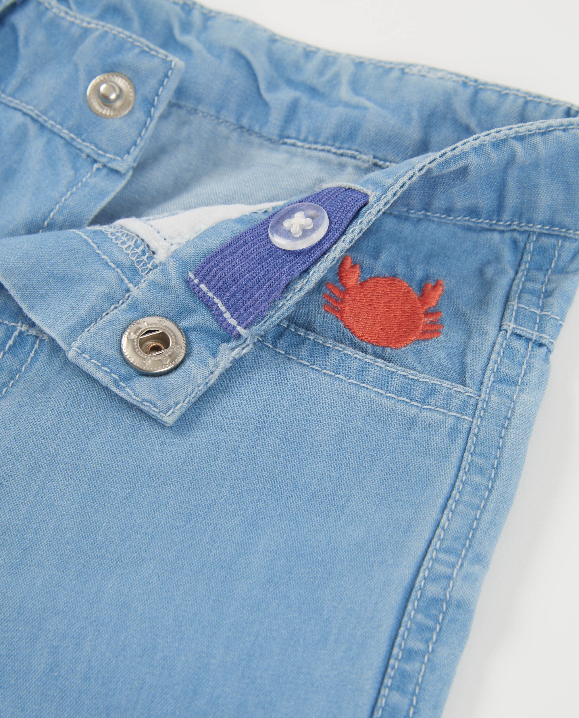 Tuc tuc jeans bimbo azzurro denim leggero granchio