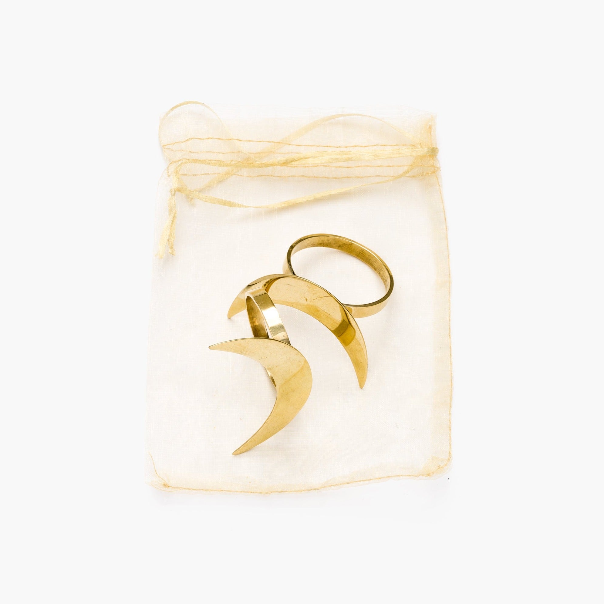 Ella and Rapha Napkin Ring portatovaglioli oro 2 pezzi