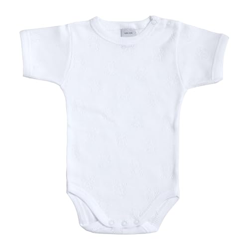 Babidu Body Manica Corta Cotone Traforato Orsetto 2-3 Anni
