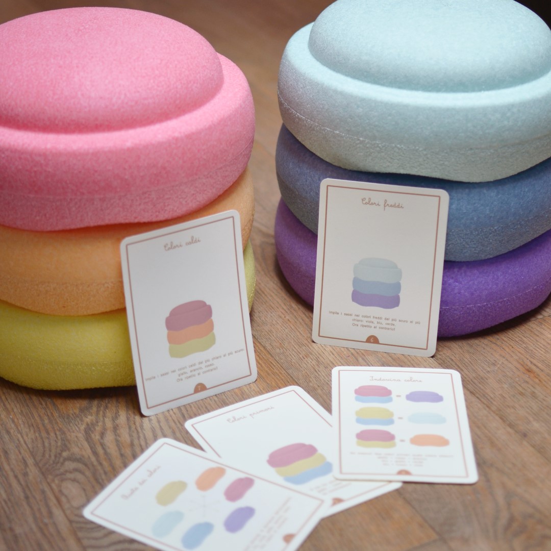 Stapelstein Original Pastel elementi impilabili set 6 pezzi