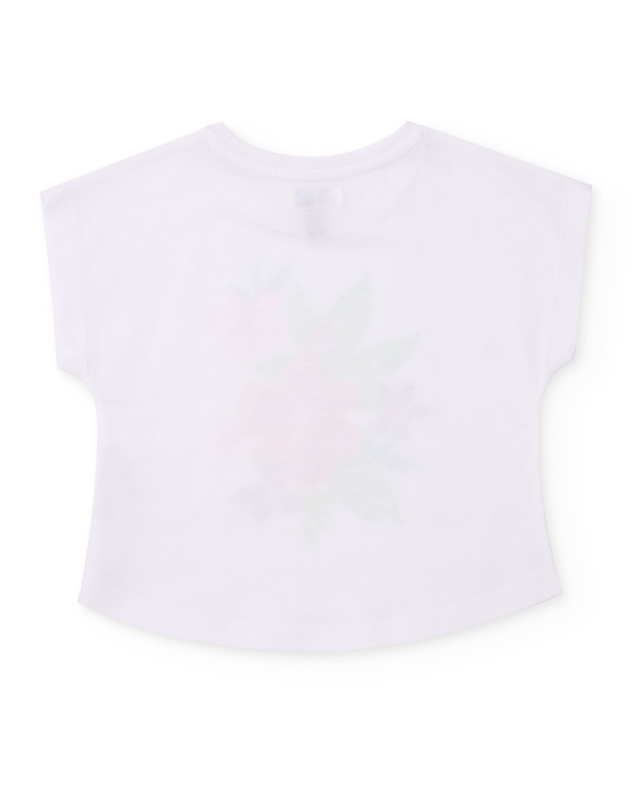 Tuc Tuc maglietta bambina fiori glitter bianca