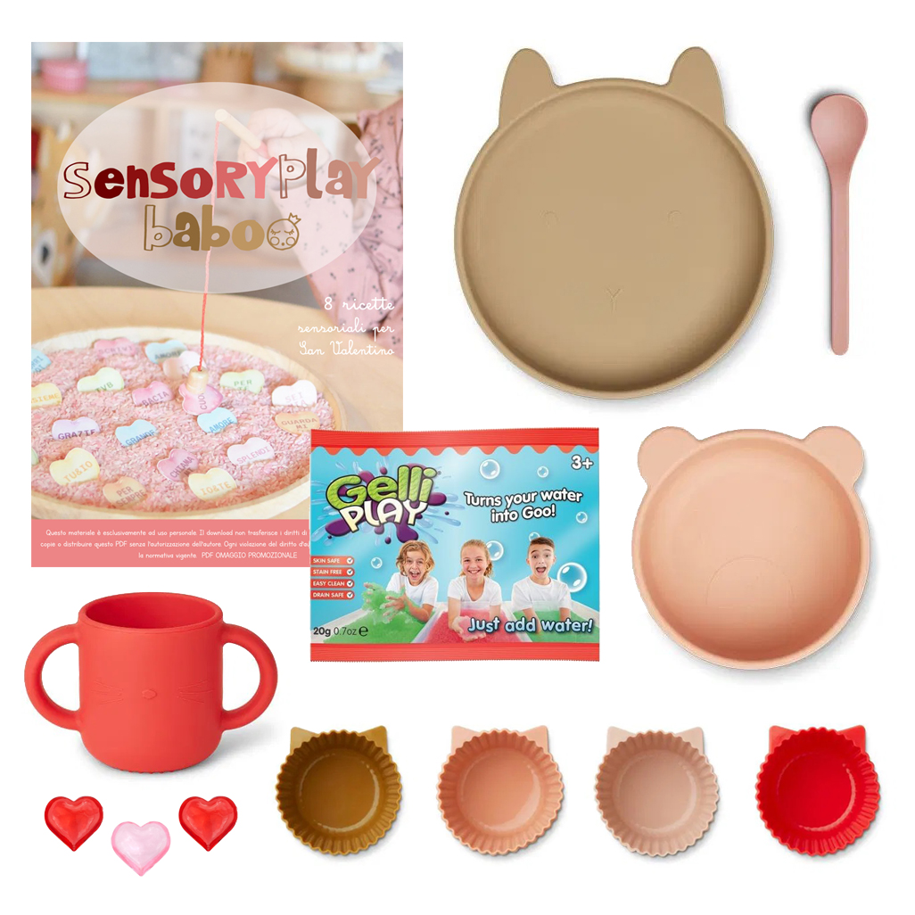 Liewood Set Travasi Kit Sensoriale Rosso 12 Pezzi