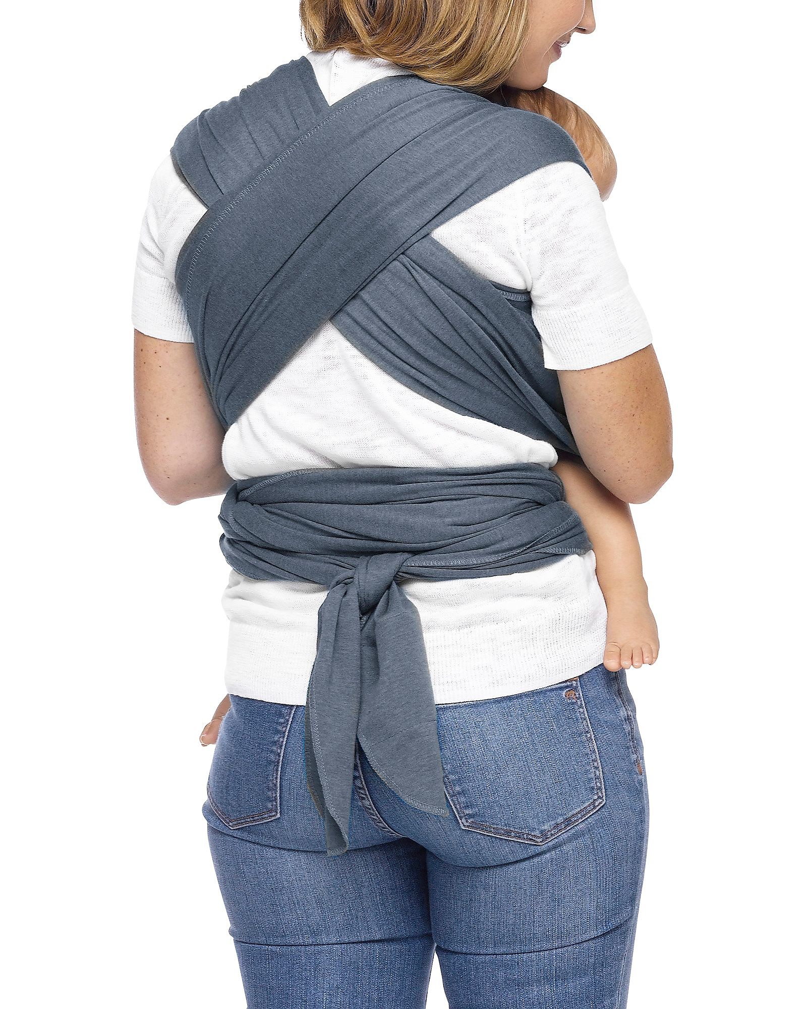 Moby Wrap Evolution fascia porta bebè Denim cotone