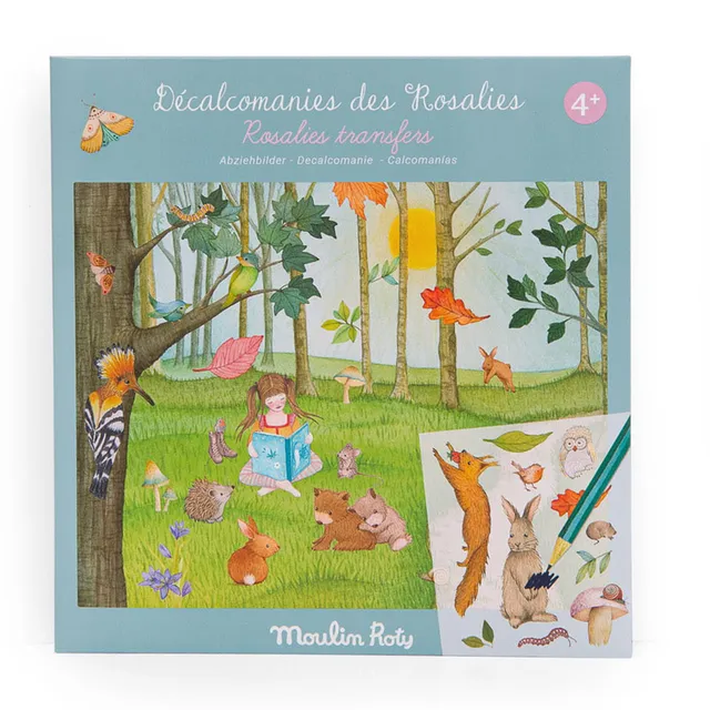 Moulin Roty Les Rosalie decalcomanie trasferelli carta