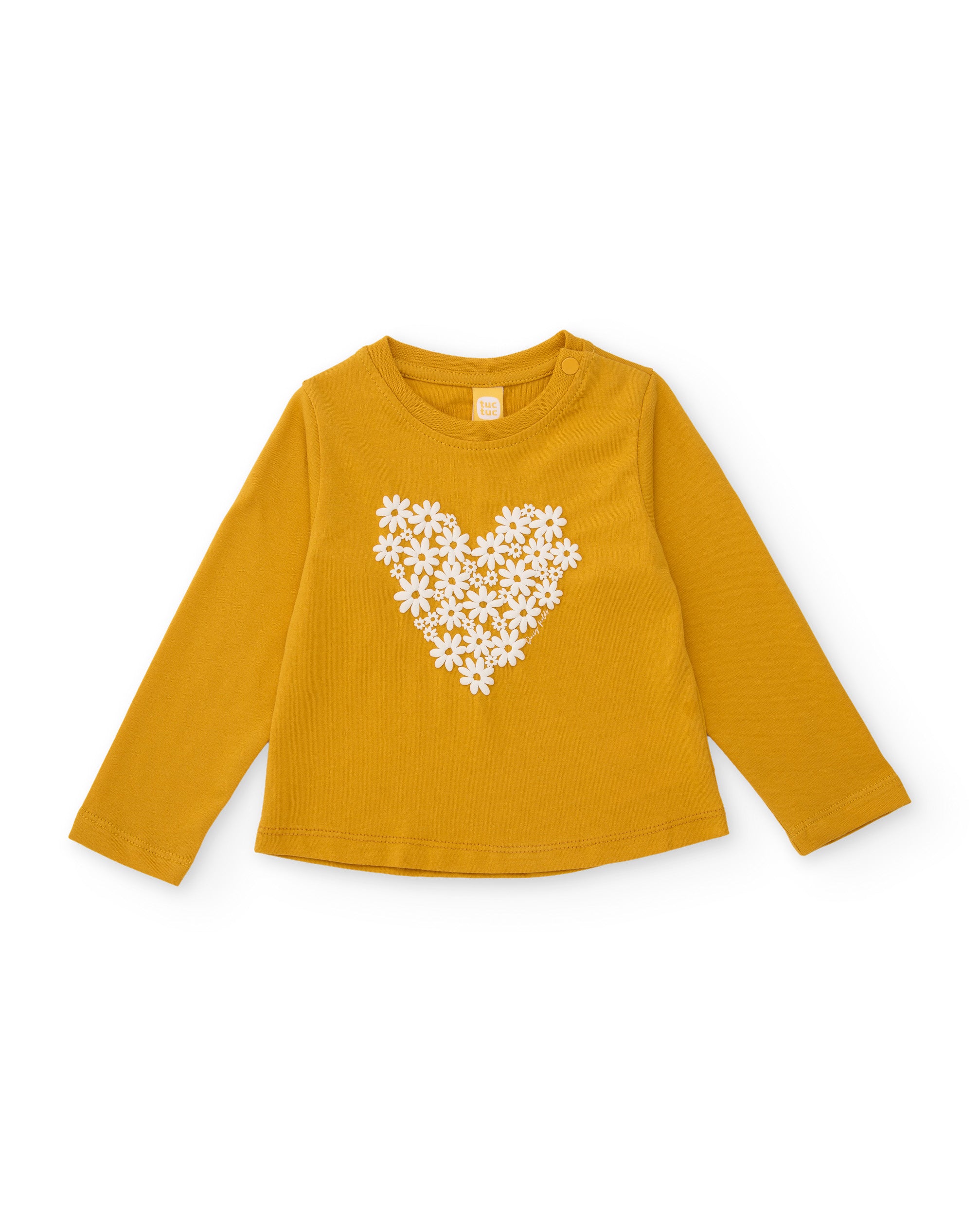 Tuc Tuc Romantic City maglia bambina senape fiori