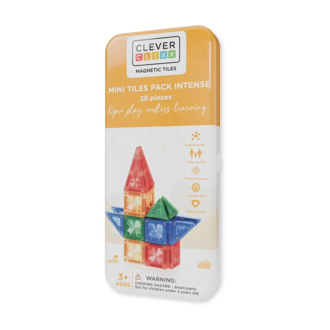 Cleverclixx Mini Tiles Pack 28 costruzioni magnetiche 28 pezzi