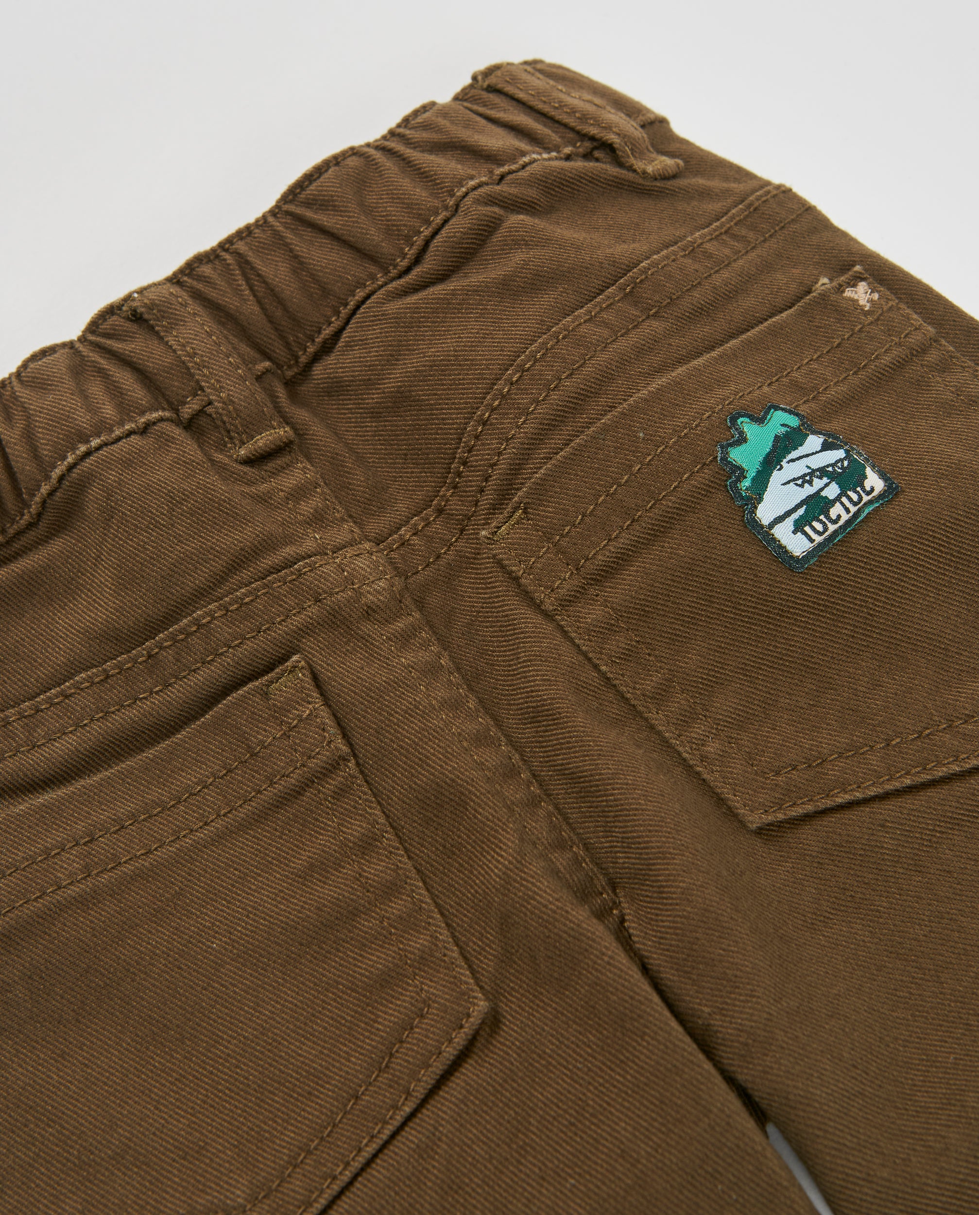 Tuc Tuc Pantaloni Bambino Verde Oliva Tasche Twill