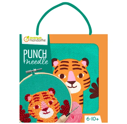 Avenue Mandarine Tigre set ricamo punch needle 13 cm