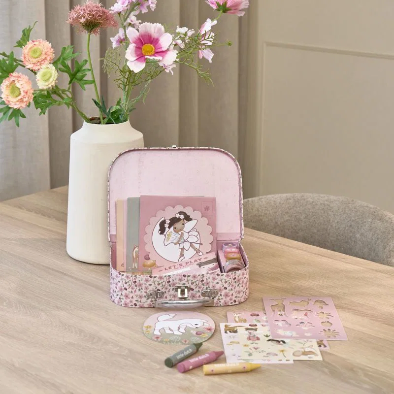 Little Dutch Valigetta Creativa Rosa Set Disegno
