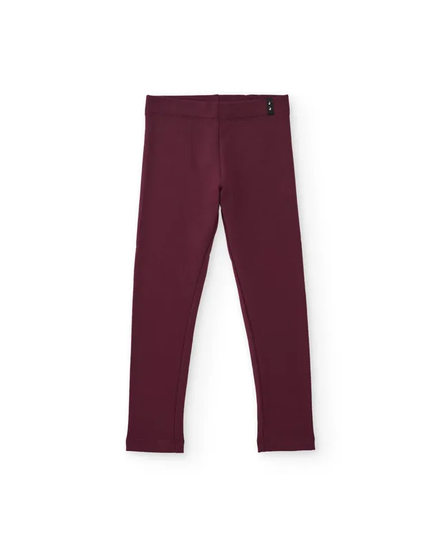 Tuc Tuc leggings bambina felpati bordeaux caldi