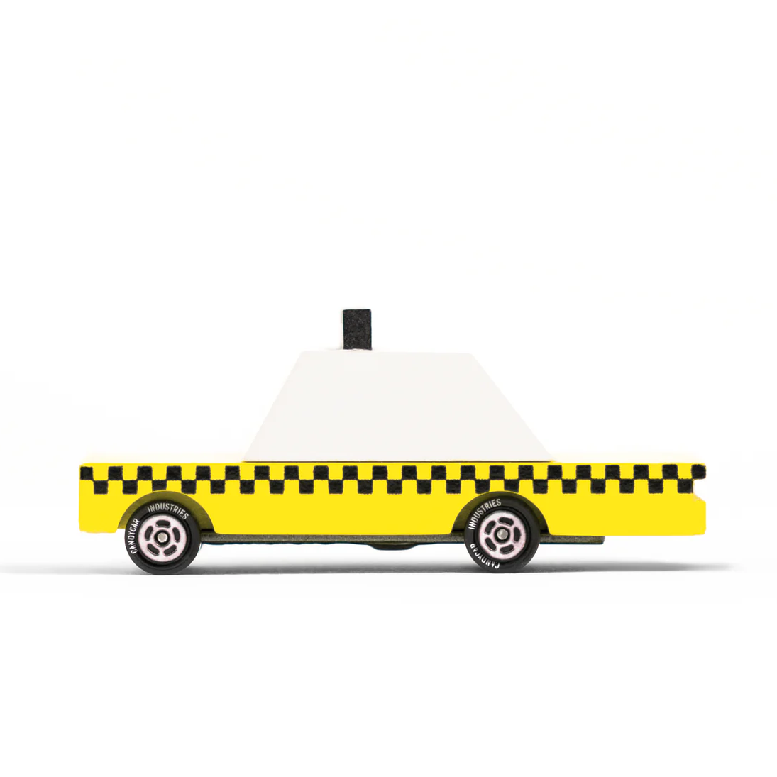 Candylab Candycar Yellow Taxi macchinina legno 8,9 cm
