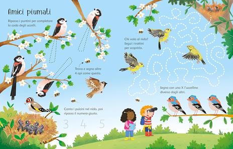 Usborne Piccole attività Primavera libro attività 3 anni