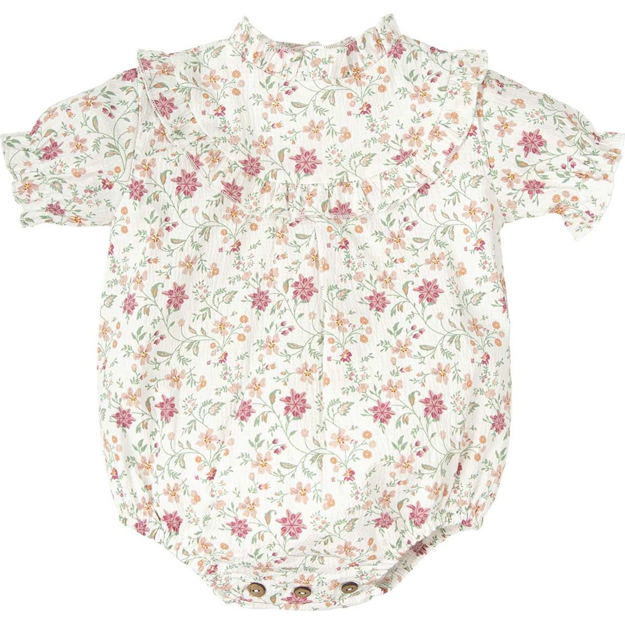 Babidu Secret tutina cotone floreale manica corta